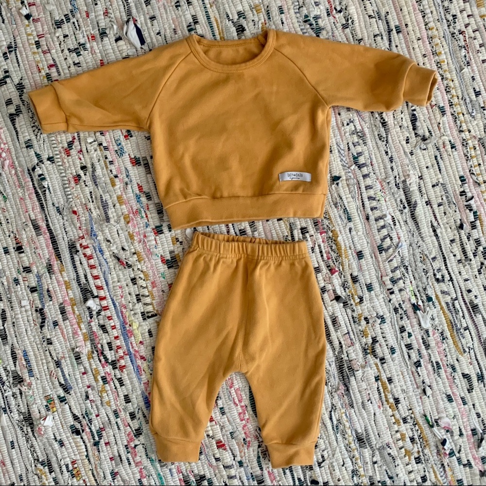 Baby Barn Organics Mustard Two Piece Set